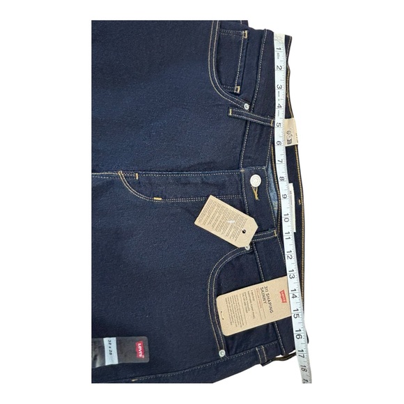 Levis 311 Shaping Skinny Jeans Womens 32x28 (33X28) Dark Wash Mid Rise Stretch - Picture 14 of 15